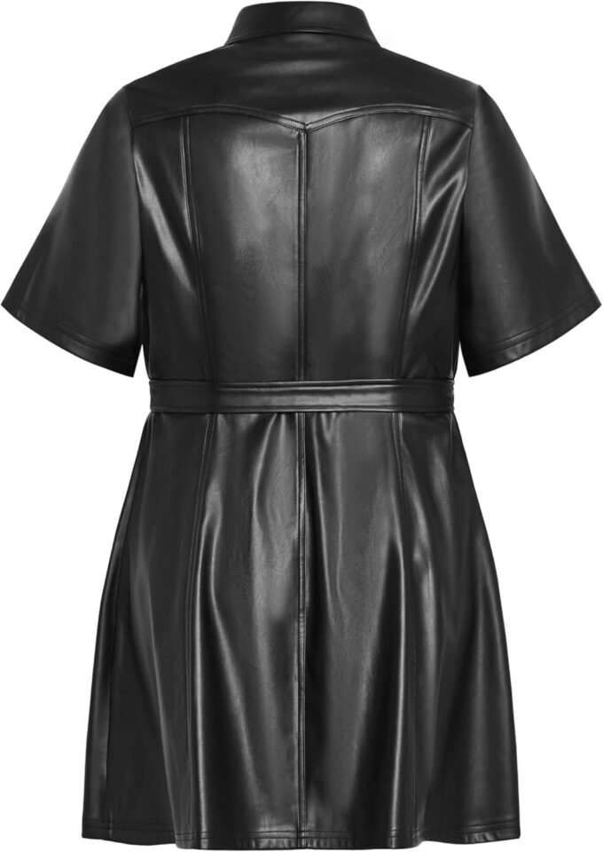 City Chic Women's Dress-pu Hunter – Bild 6