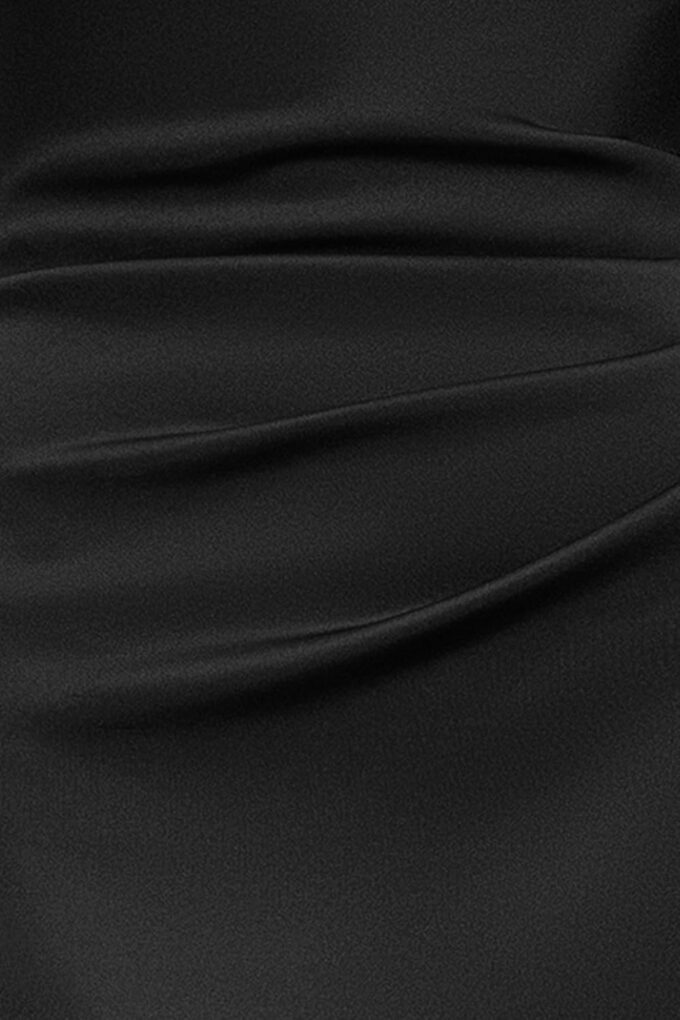 Xscape Women's Scuba Cross Neck Ruffle Floor Length Dress – Bild 5