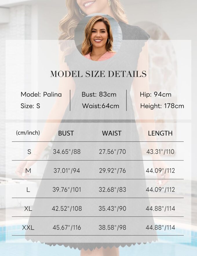 Wedtrend Women's Prom Dress 2025 Floral Summer Wedding Guest Dress Ruffle Sleeve Bridesmaid Formal Cocktail Dresses – Bild 6