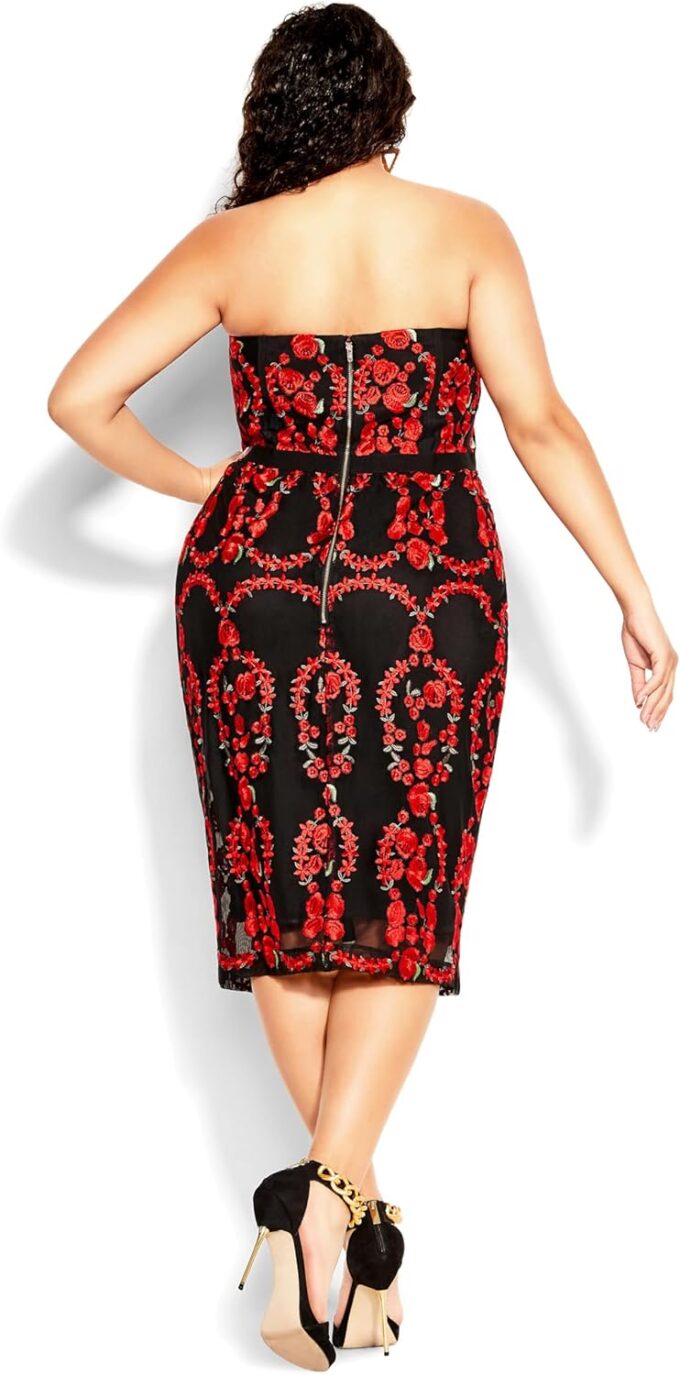 City Chic Women's Plus Size Dress Dolce Rose Ff – Bild 3
