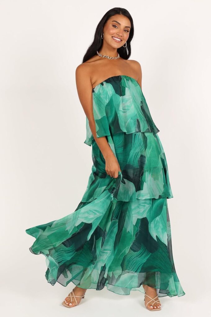 Petal & Pup Women's Bloom Strapless Maxi Dress – Bild 8