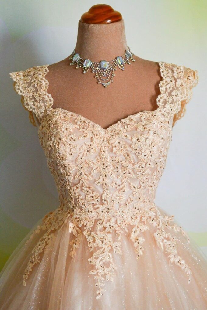 Sweetheart Homecoming Dress Lace Appliques Prom Dress Beaded Lace Mini Dress – Bild 4