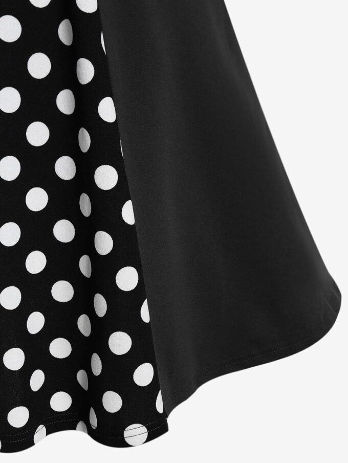 ROSE GAL Plus Size Polka Dots 1950s Vintage Dress for Women Rockabilly Retro Pinup Dress – Bild 5