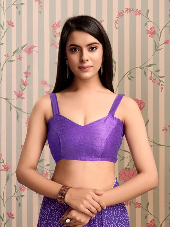 DIVUS Ready to wear Pre draped Prestitched one min readymade Designer Parywear saree with Unstitch Blouse – Bild 7