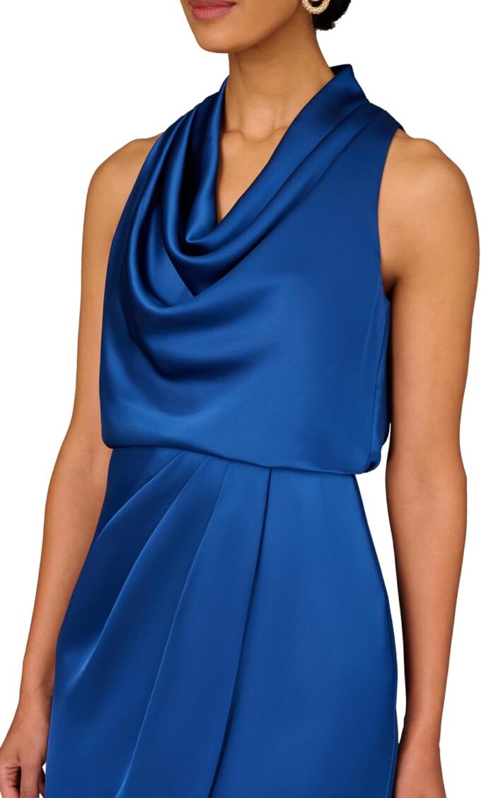 Aidan Mattox by Adrianna Papell Women's Cowl Neck Cocktail Dress – Bild 3