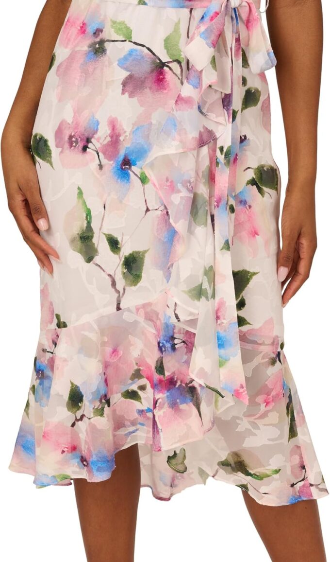 Adrianna Papell Women's Printed High-Low Dress – Bild 3
