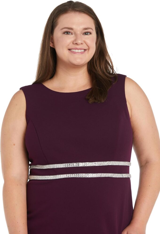 R&M Richards Womens Sleeveless Embellished Cocktail and Party Dress – Bild 5