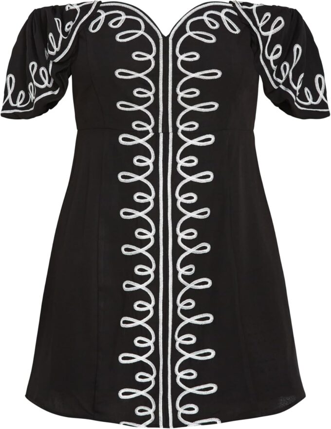 City Chic Women's Plus Size Dress - Hana Embroidered – Bild 5