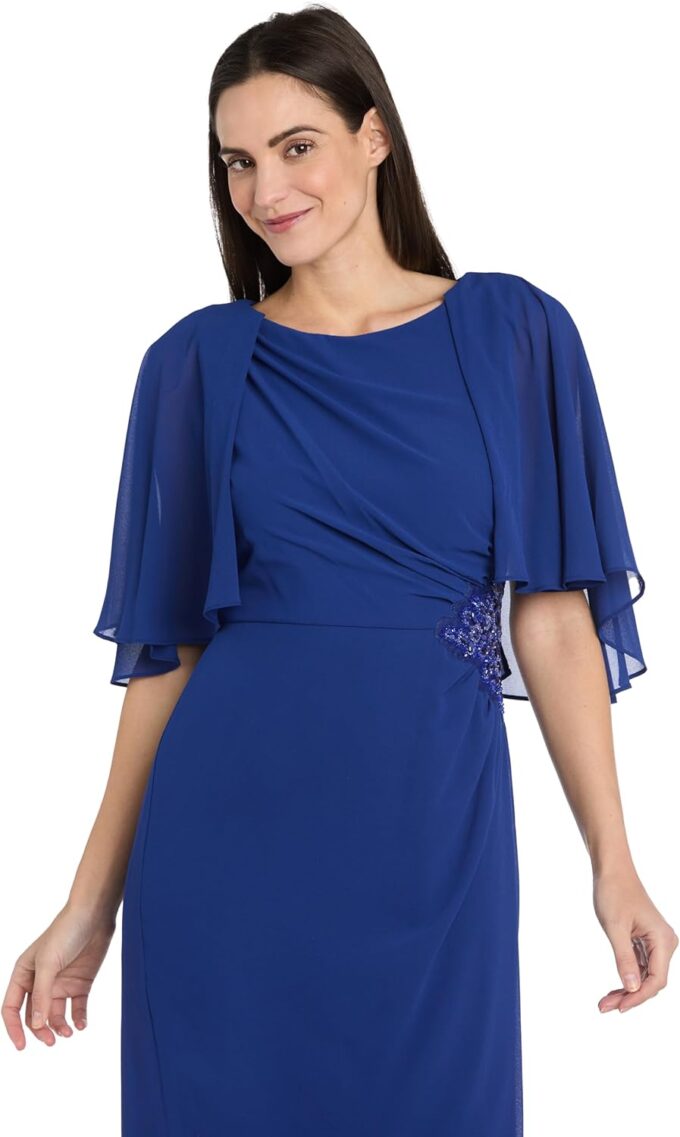 R&M Richards Women's Geo Noir Wrap Dress – Bild 2