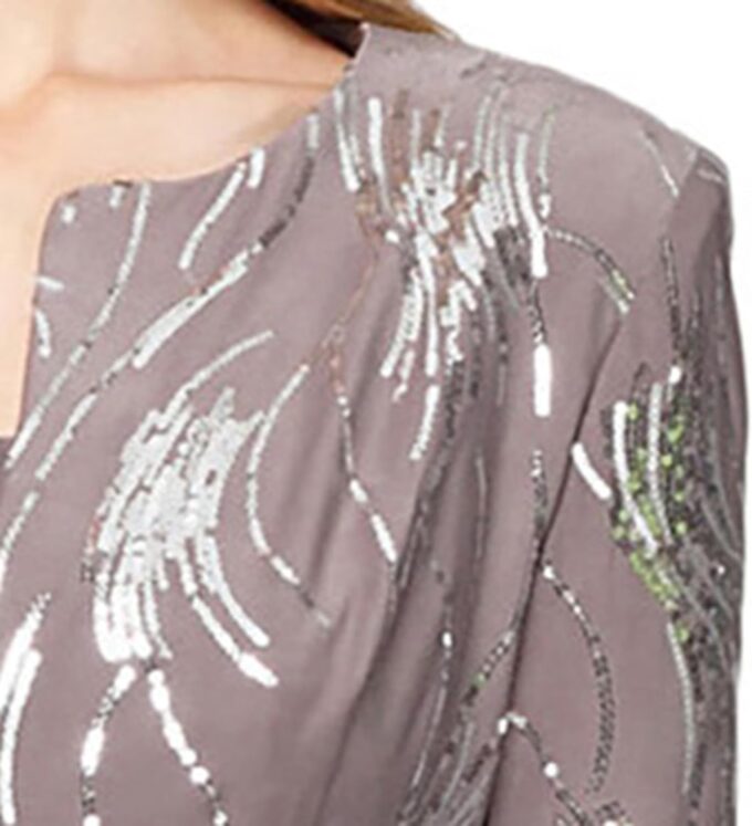 Alex Evenings Women's Tea Length Jacket Dress, Perfect for Weddings, Formal Events (Petite and Regular Sizes) – Bild 3