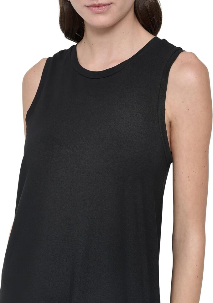 DKNY Women's Lightweight Cotton Stretch Linen Dress – Bild 5