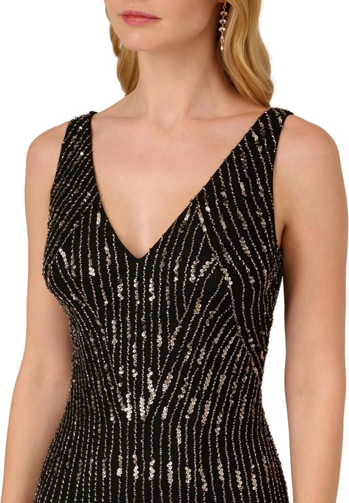 Adrianna Papell Women's Beaded Carwash Dress – Bild 2