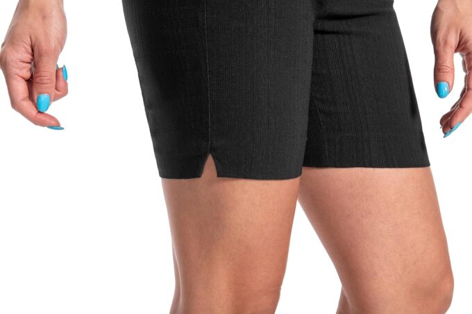 Work Causal Tulip-Hem Pull-On Dress Career Shorts with Two Front Pockets – Bild 6