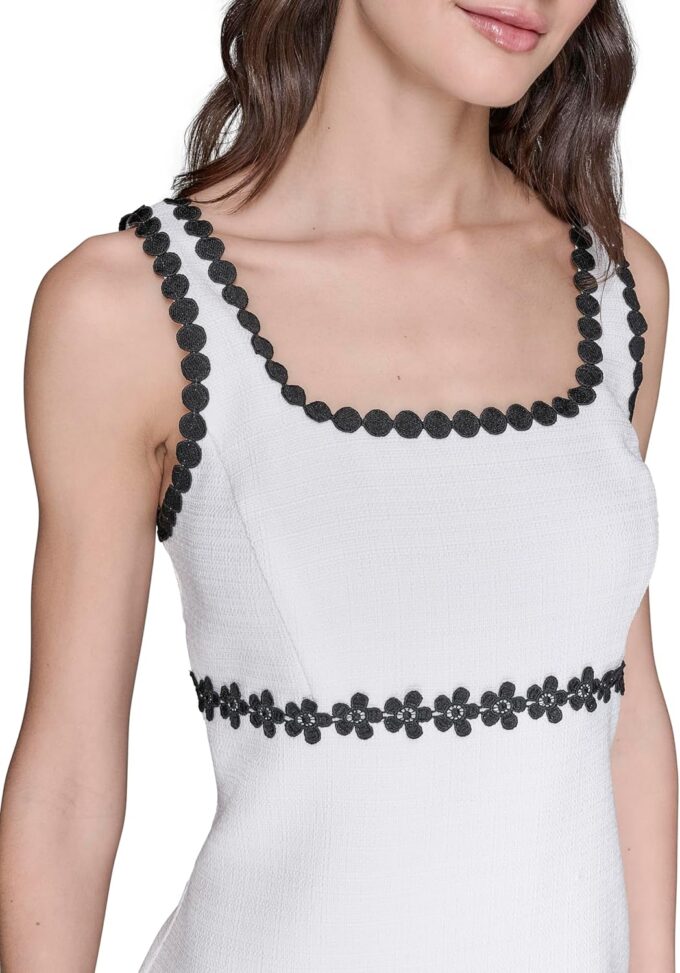 KARL LAGERFELD Women's Sleeveless Scoop Neck Sheath Dress – Bild 5