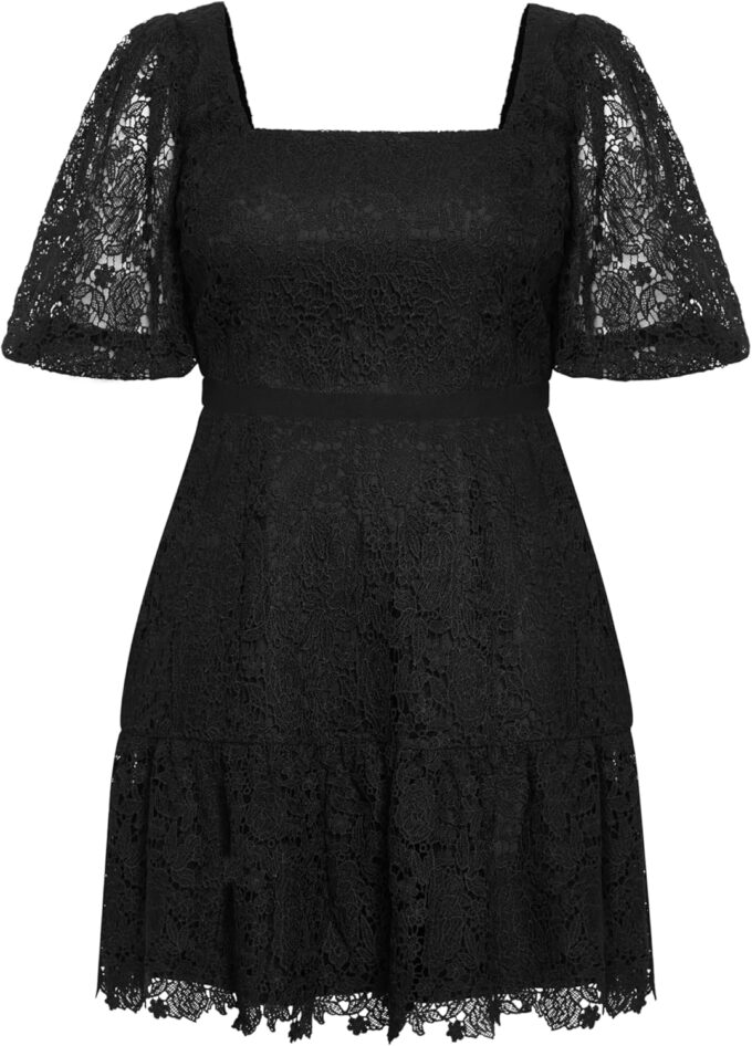 City Chic Women's Plus Size Dress-Priscilla Lace – Bild 5