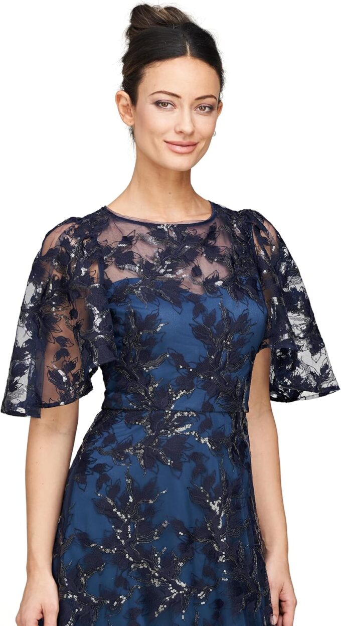 JS Collections Women's Eveline A-line Ankle Dress – Bild 5
