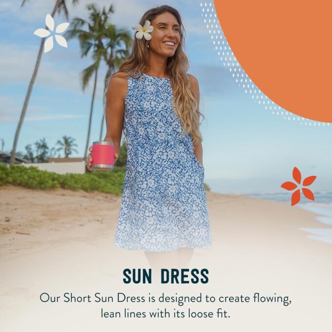 RipSkirt Hawaii Sun Dress Short - Loose Fit Casual Wear, Fun for Beach and Travel – Bild 3