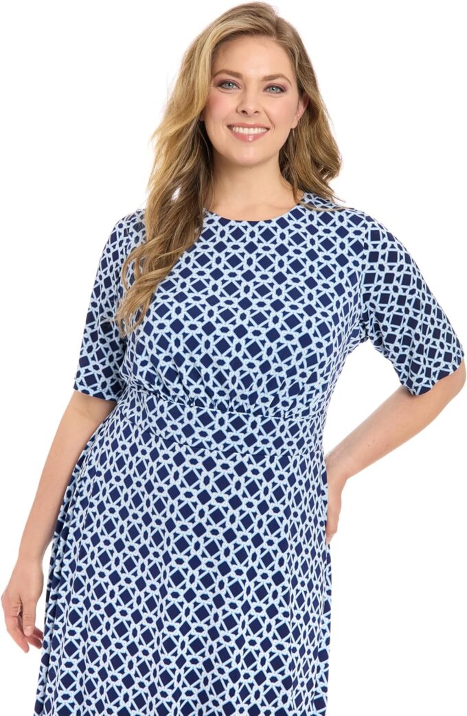 London Times Women's Dresses Inset Waist Midi Dress Career Office Occasion Guest of – Bild 4