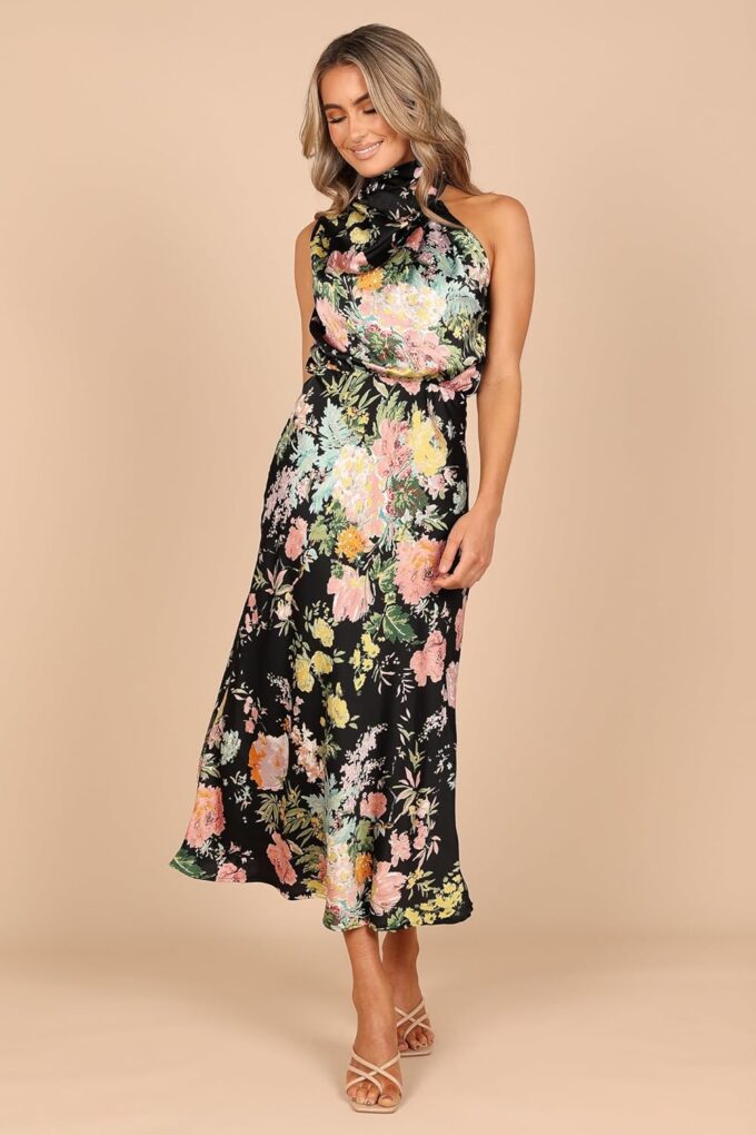 Petal & Pup Women's Anabelle Halter Neck Midi Dress – Bild 7