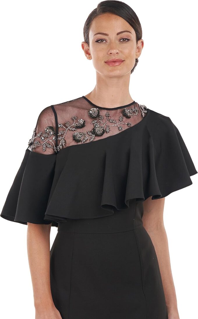 JS Collections Women's Hadley Ruffle Tea Length Dress – Bild 2