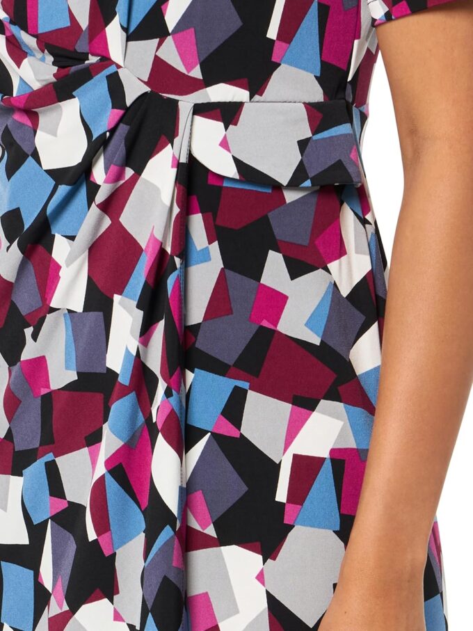 Kasper Damen Elbow SLV Pleat Detail Dress Lässiges Kleid – Bild 3