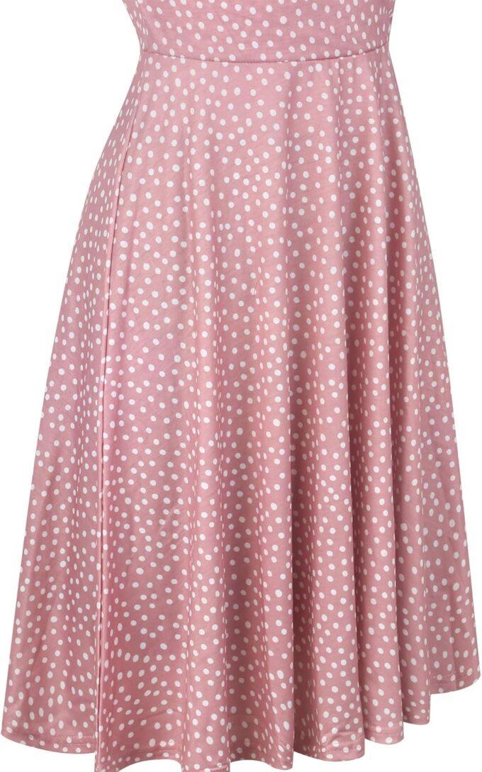oxiuly Women's Cap Sleeve Summer Casual Dresses V-Neck Floral Vacation Party Dress OX233 – Bild 3