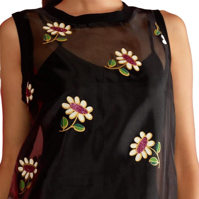 Cynthia Rowley Carrie Organza Midi Dress – Bild 4