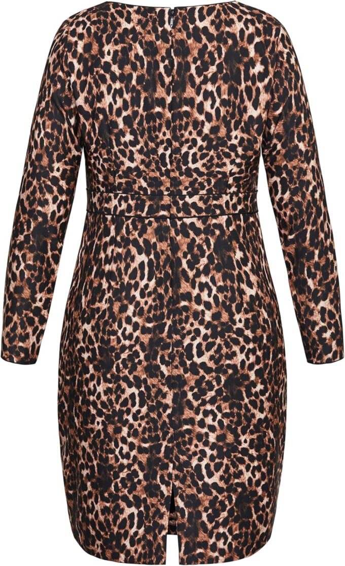 City Chic Damen Fitted Dress with Centre Binding Detail Kleid – Bild 5