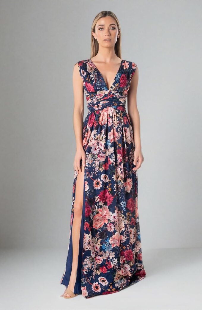 Dress the Population Women's Jaclyn Fit and Flare Maxi Dress – Bild 4