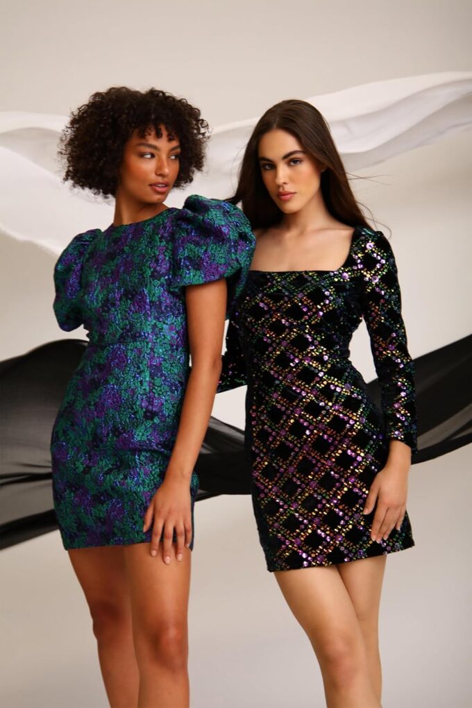 Donna Morgan Women's Holiday Sequin Dress Event Occasion Cocktail Party Guest of – Bild 4