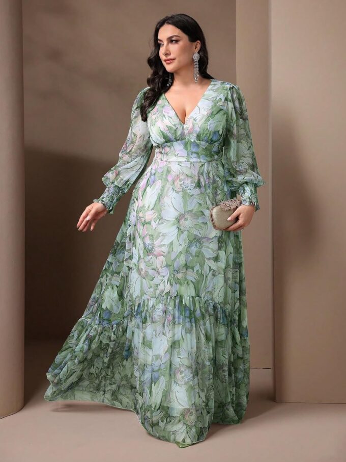 TOLEEN Women's Plus Size Sequin Dress Luxurious Style Formal Cocktail Evening Party Maxi Dresses – Bild 4