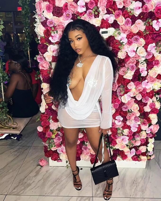 Women's Sexy Long Sleeve Two 2 Pieces Outfits Sheer Mesh Mini Dress Skirt Set Top V Neck Backless Ruched Bodycon Cover Up – Bild 4