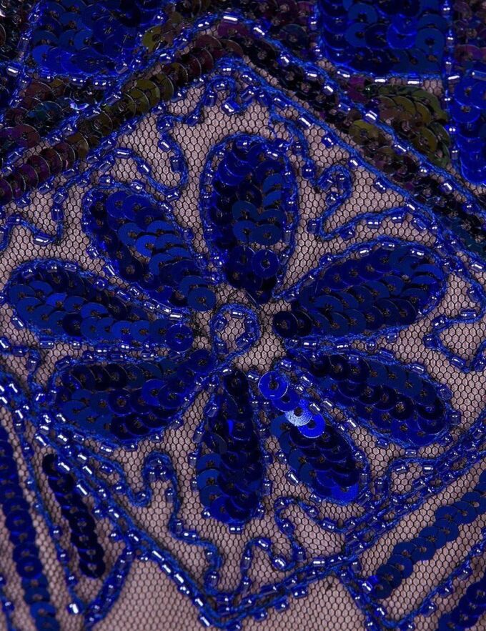 xs-4xl Women's Roaring 20s V-Neck Gatsby Dresses- Vintage Inpired Sequin Beaded Flapper Dresses – Bild 3