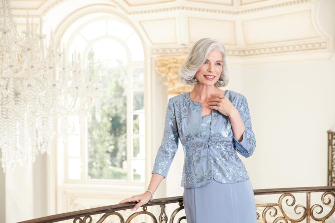 Alex Evenings Women's Tea Length Jacket Dress, Perfect for Weddings, Formal Events (Petite and Regular Sizes) – Bild 8