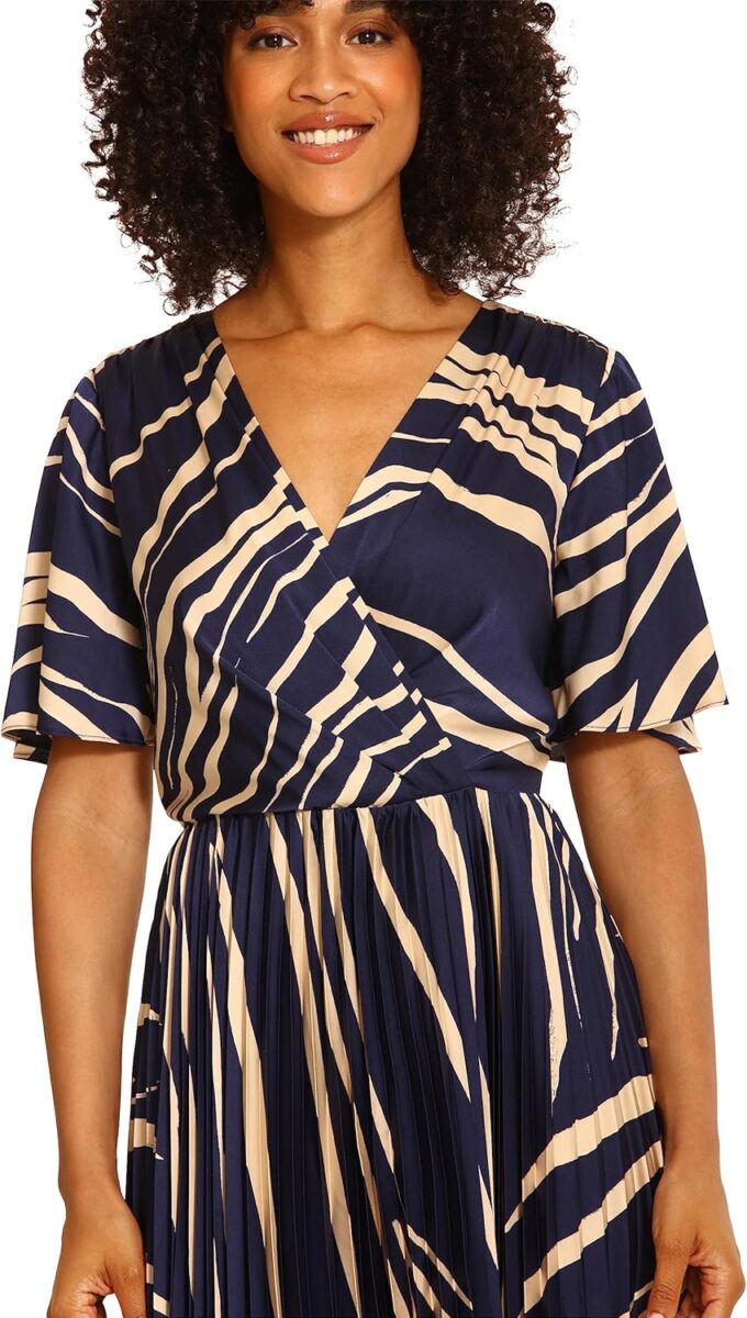Maggy London Women's Pleated Skirt Dress Event Occasion Party Guest of – Bild 3