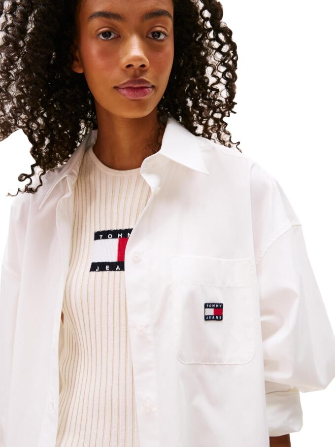 Tommy Jeans Women's Shirt Dress with Flag Logo – Bild 2