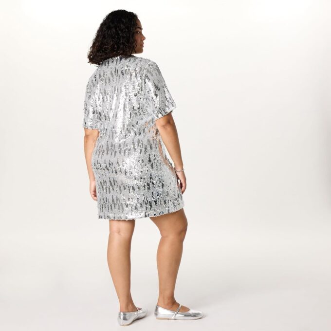 The Drop Women's Reina Sequin T-Shirt Dress – Bild 6