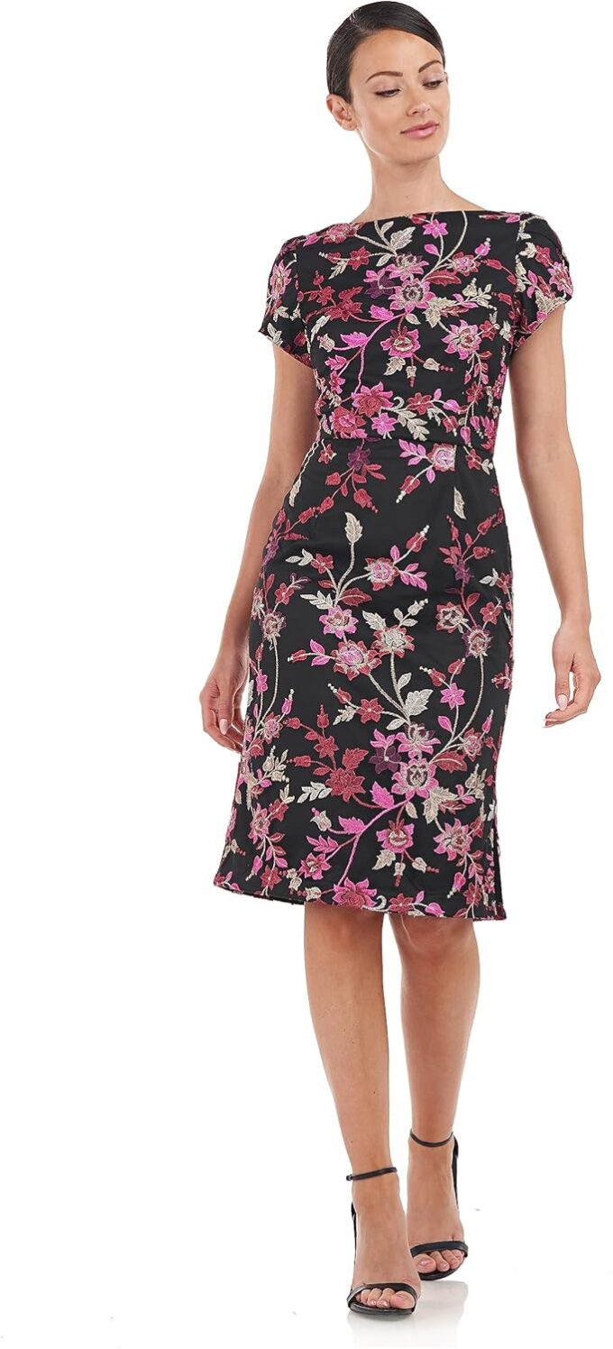 JS Collections Women's Cecilia Petal Cocktail Dress