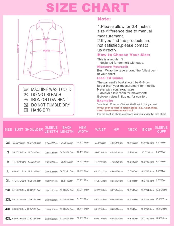 Womens Button Down Shirt Dresses with Pockets Cotton Button Up Tunics Long Sleeve Solid High Low Blouse Tops – Bild 5