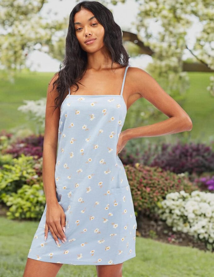 Billabong Women's Straight Round Woven Mini Sundress Dress – Bild 6