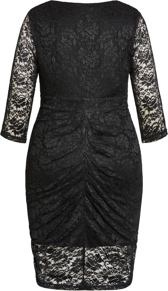 City Chic Plus Size Dress, Lacey Zip Dress – Bild 6