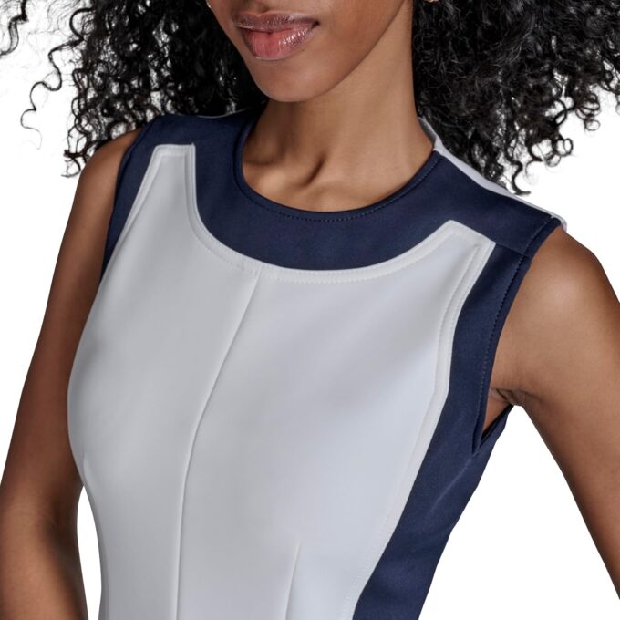 Calvin Klein Women's Sheath Colorblock Knee Length Dress – Bild 5
