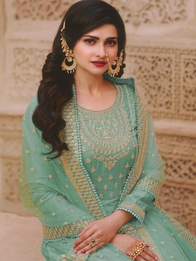 Fashion Ready To Wear Indian/Pakistani Bollywood Party Wear Wedding Long Anarkali Gown Suit for Women – Bild 2