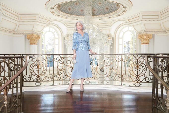 Alex Evenings Women's Tea Length Jacket Dress, Perfect for Weddings, Formal Events (Petite and Regular Sizes) – Bild 6