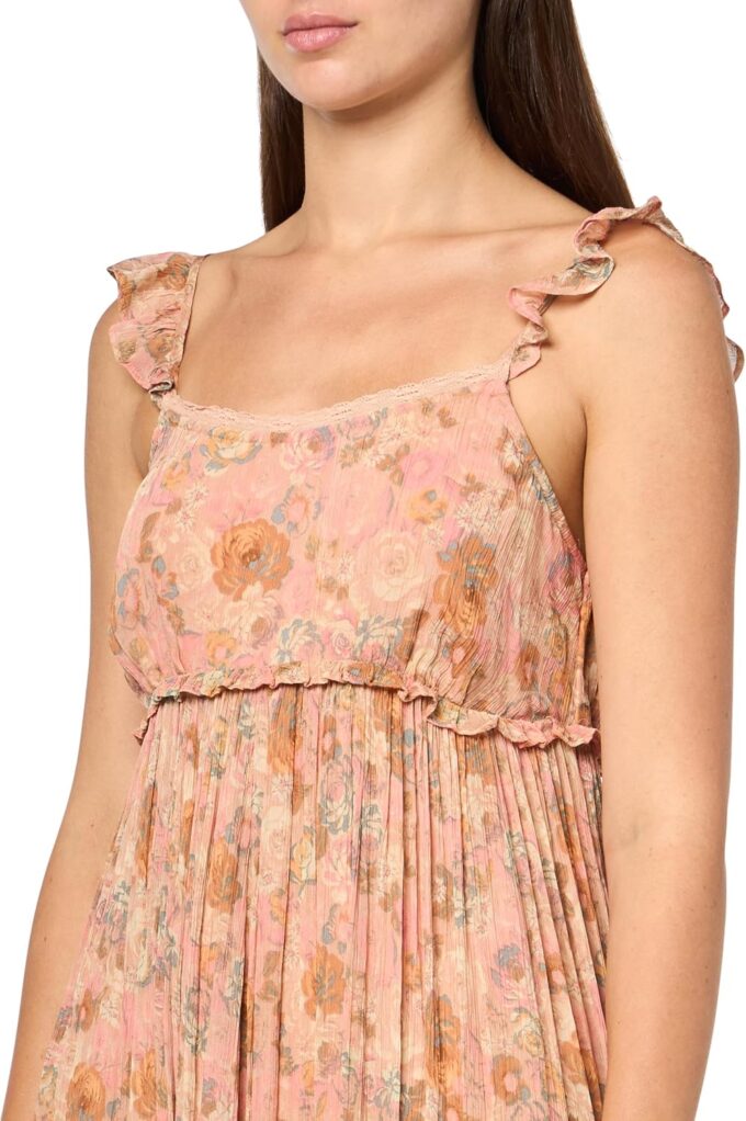Lucky Brand Women's Printed Ruffle Sleeve Midi Dress – Bild 3