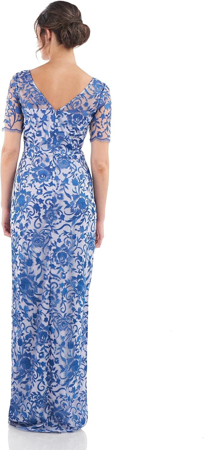JS Collections Women's Alexis Elbow Sleeve Gown – Bild 4