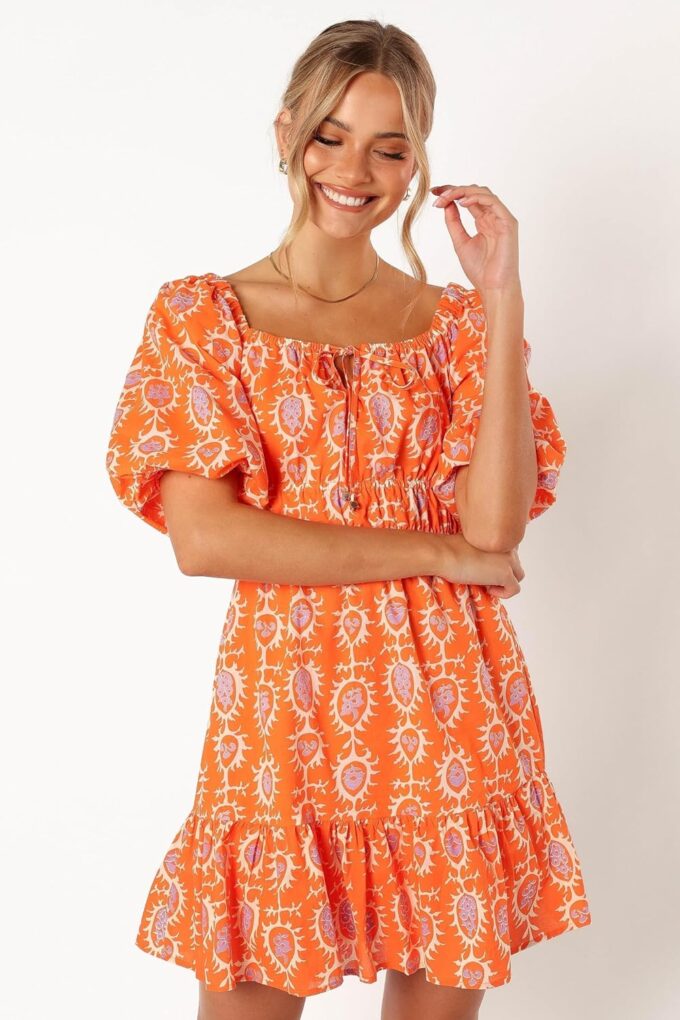 Petal & Pup Women's Carmen Off Shoulder Mini Dress – Bild 2