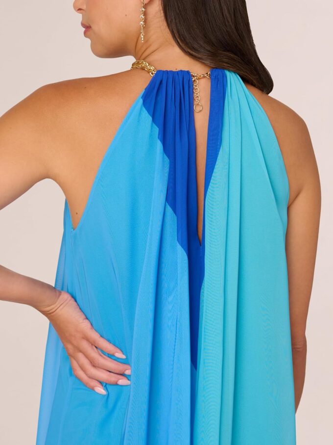 Adrianna Papell Women's Color Block Chiffon Dress – Bild 3
