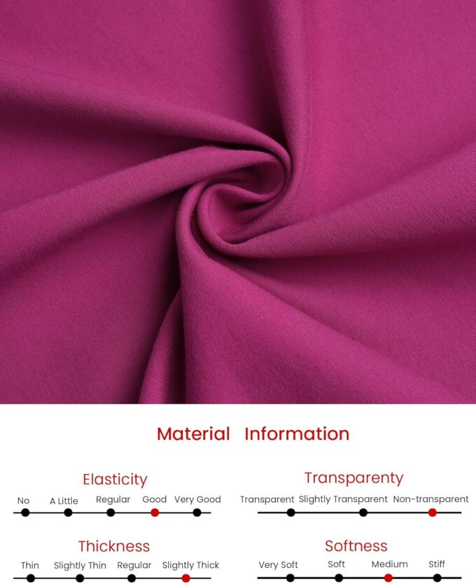 Hobemty Damenkleid in Wickeloptik, Rüschenkleid, V-Ausschnitt, plissiert, für die Arbeit, Bleistiftkleider – Bild 5
