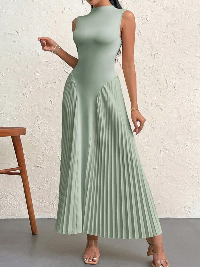 SISKIN Women Elegant Pleated Tight-Fitting A-Line Dress,Summer Dresses for Women,Tea Party Dress – Bild 7